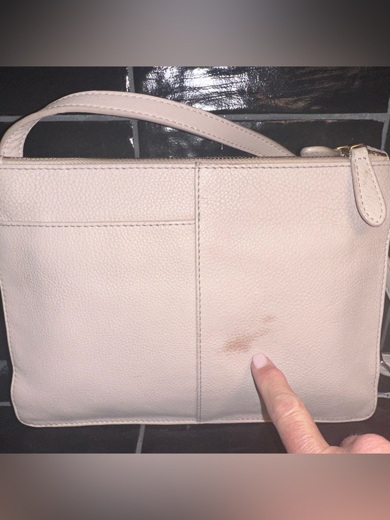 Radley London “Pockets” Blush Cream Leather Crossbody | Multi Zip - Picture 11 of 12